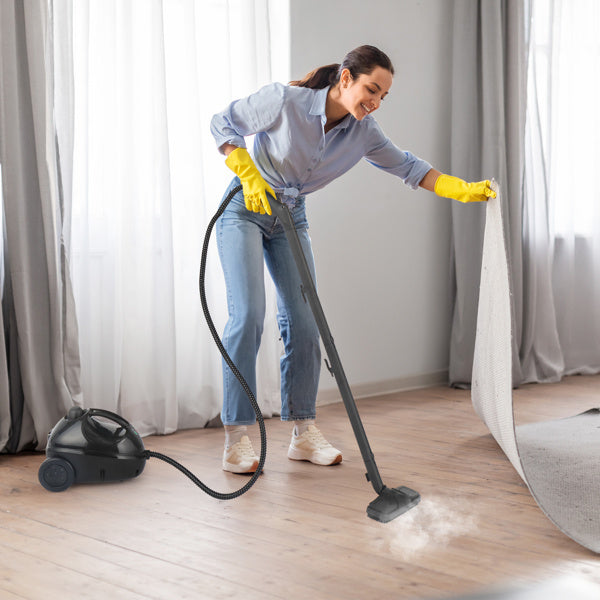 American Standard VSC28A Steam Cleaner 110V 1500W With 13 Accessories Aluminum Boiler Black Maximum Capacity 1200ML Continuous Operation For 20 Minutes