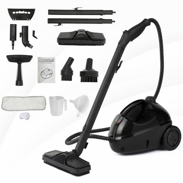 American Standard VSC28A Steam Cleaner 110V 1500W With 13 Accessories Aluminum Boiler Black Maximum Capacity 1200ML Continuous Operation For 20 Minutes