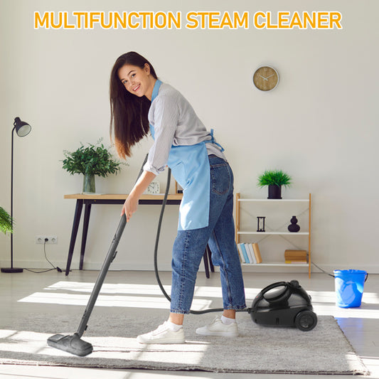 American Standard VSC28A Steam Cleaner 110V 1500W With 13 Accessories Aluminum Boiler Black Maximum Capacity 1200ML Continuous Operation For 20 Minutes
