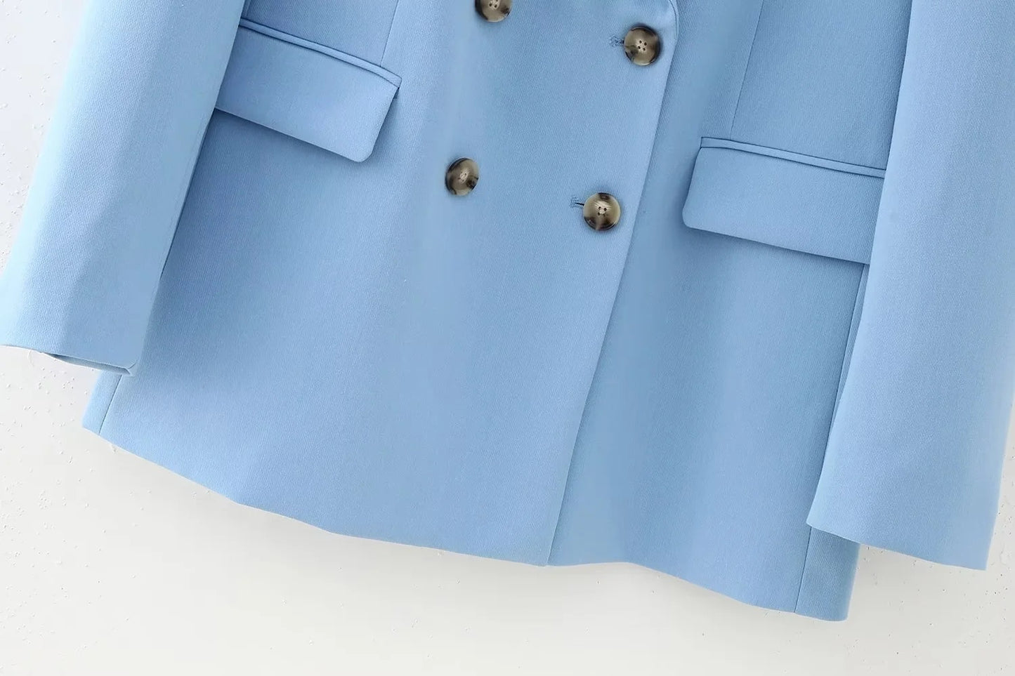 Women's Slim Double-breasted Blazer Flared  Suit